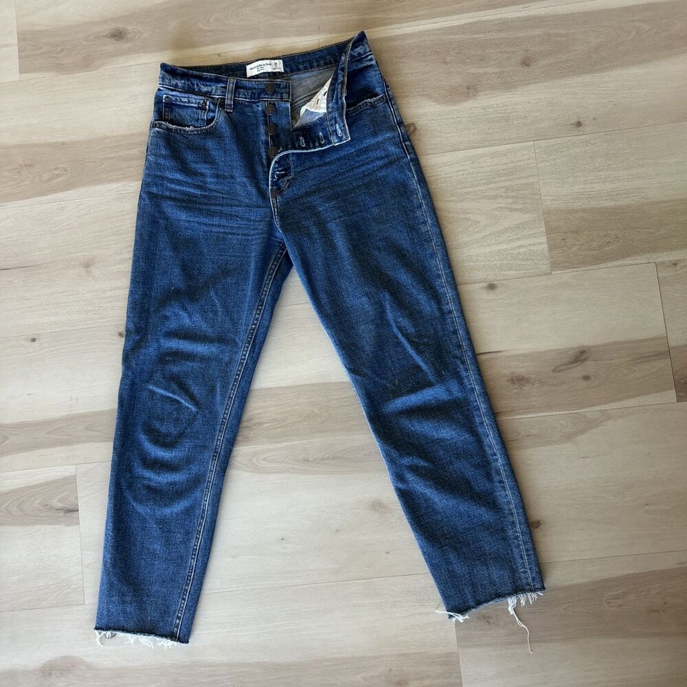 Abercrombie & Fitch Jeans Womens 26/2 R Blue Wash The Mom Jean High Rise
